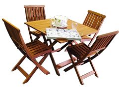 VICTORIA 5-PIECE HARDWOOD GARDEN SET