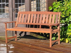 3 Seater Hardwood Garden Bench